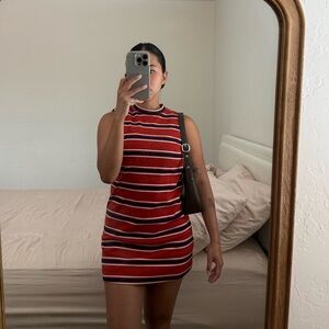 Striped Sleeveless Dress